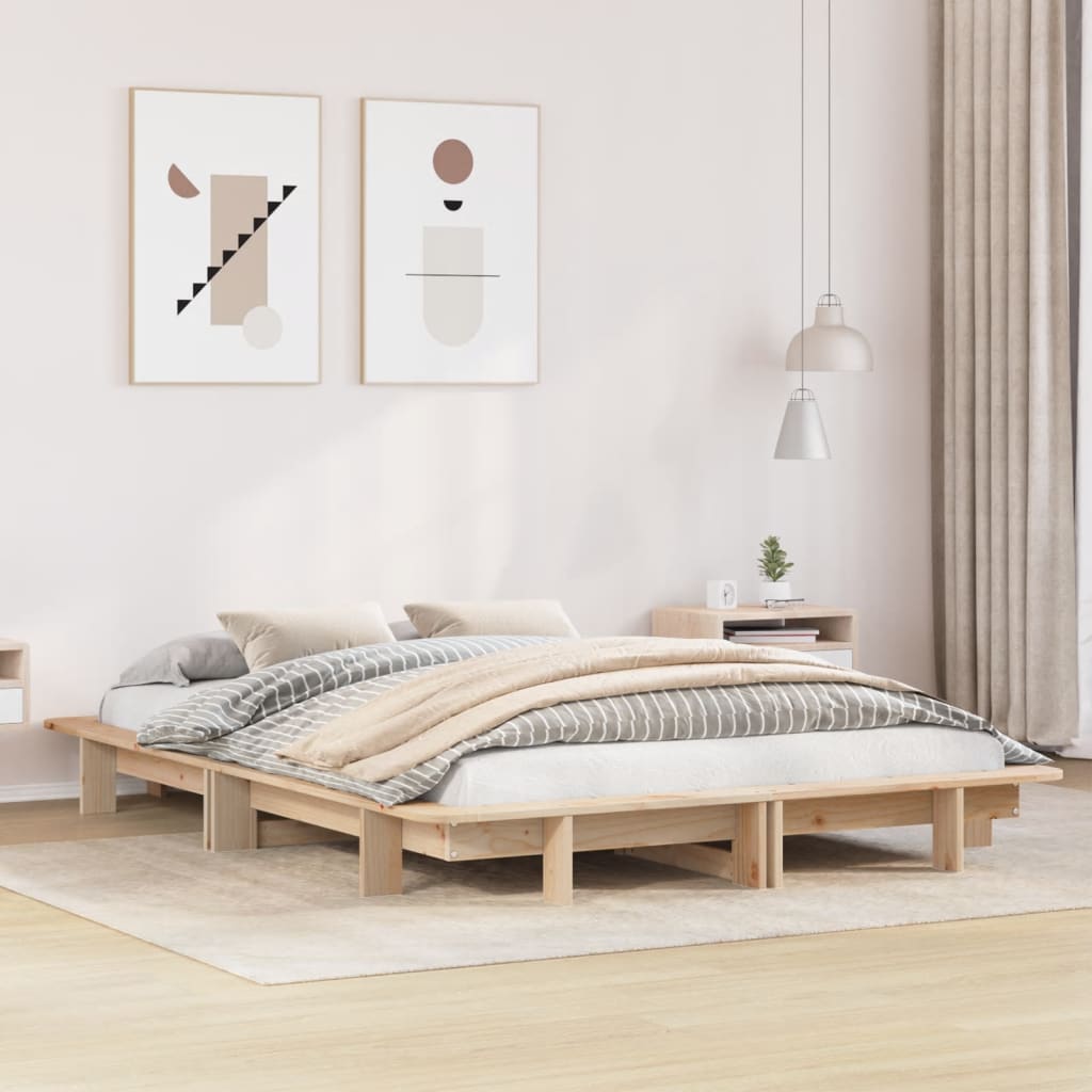 Bedframe massief grenenhout 120 x 190 cm