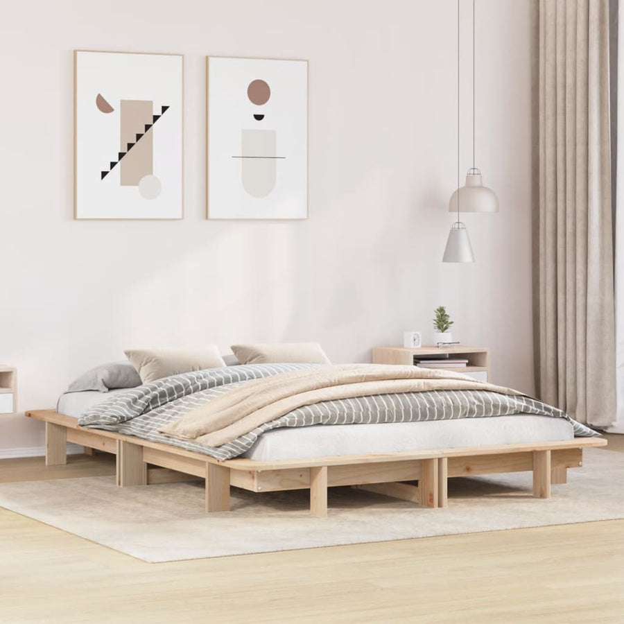 Bedframe massief grenenhout 120 x 190 cm