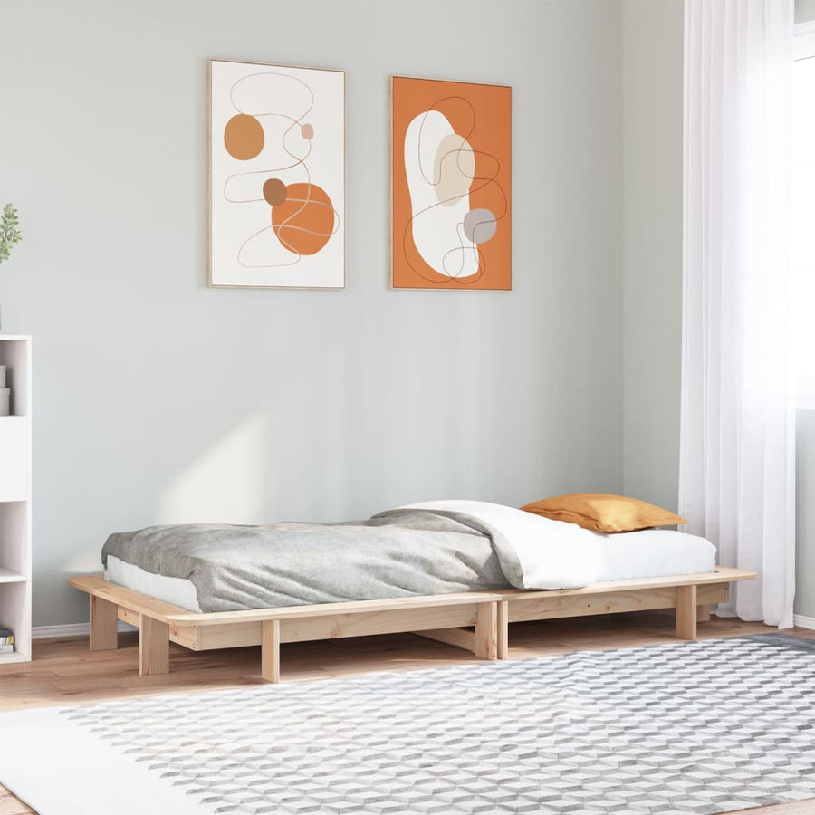 Bedframe 90x190 cm massief grenenhout