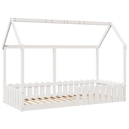Bedhuis wit massief grenenhout 90x200 cm
