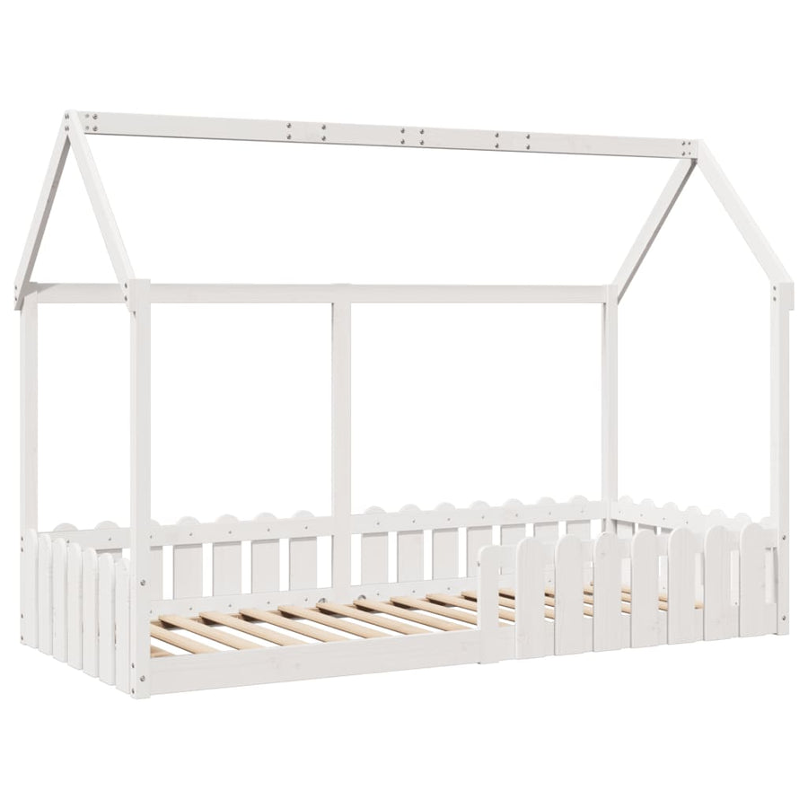 Bedhuis wit massief grenenhout 90x200 cm
