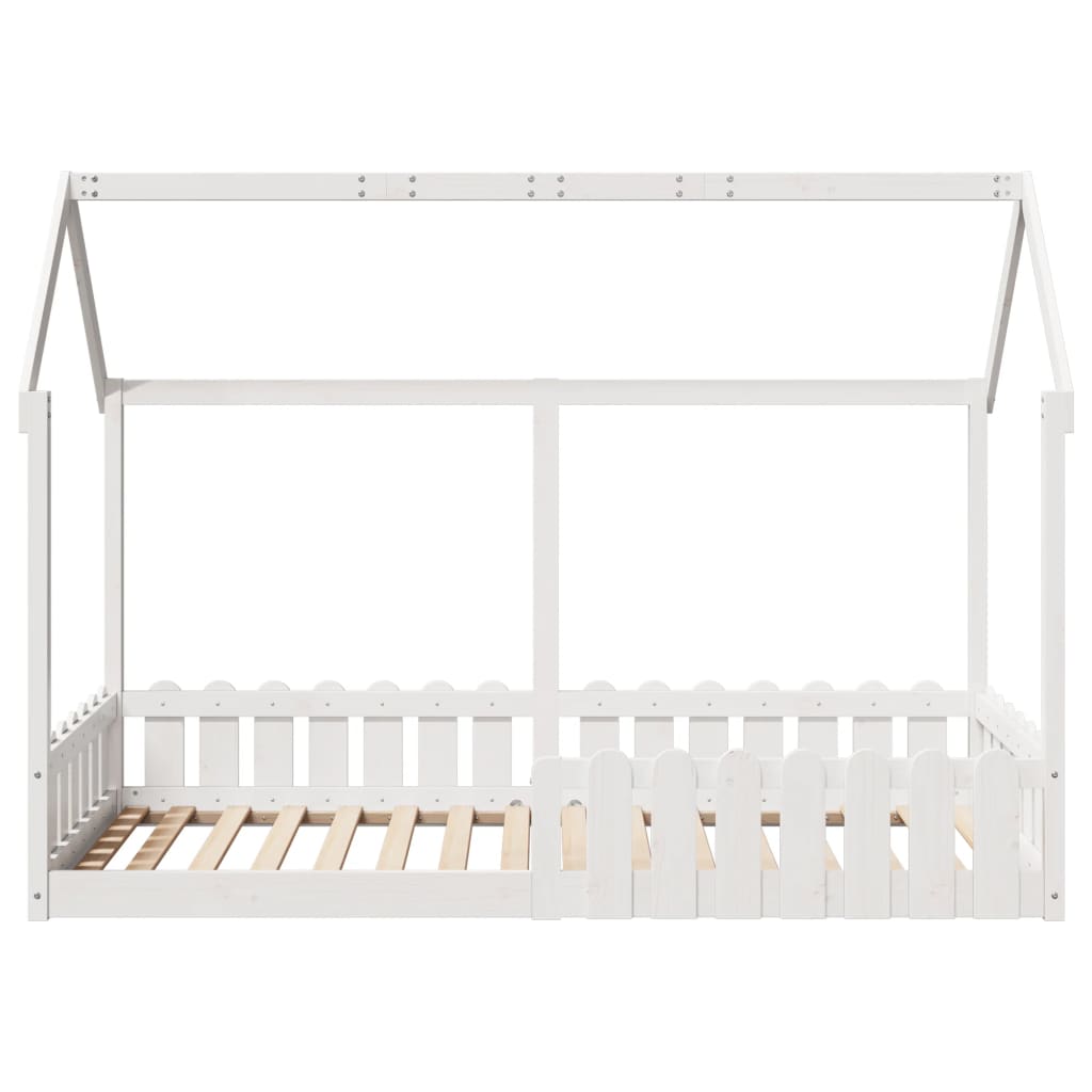 Bedhuis wit massief grenenhout 90x200 cm