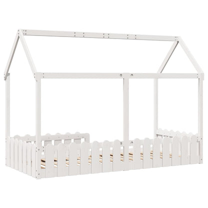 Bedhuis wit massief grenenhout 90x200 cm