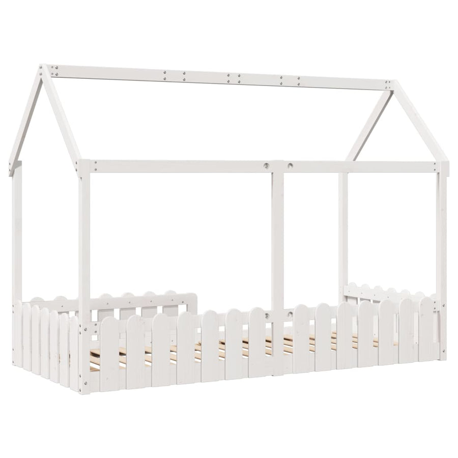 Bedhuis wit massief grenenhout 90x200 cm
