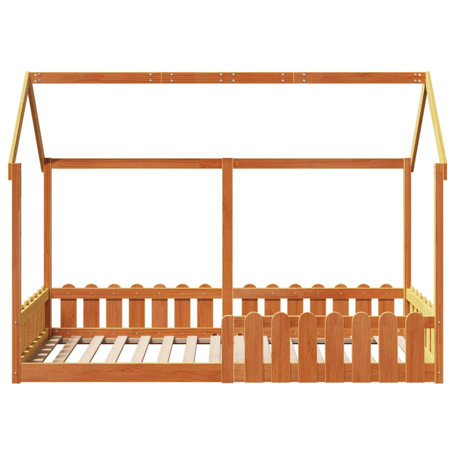 Bedhuis wasbruin massief grenenhout 90x200 cm