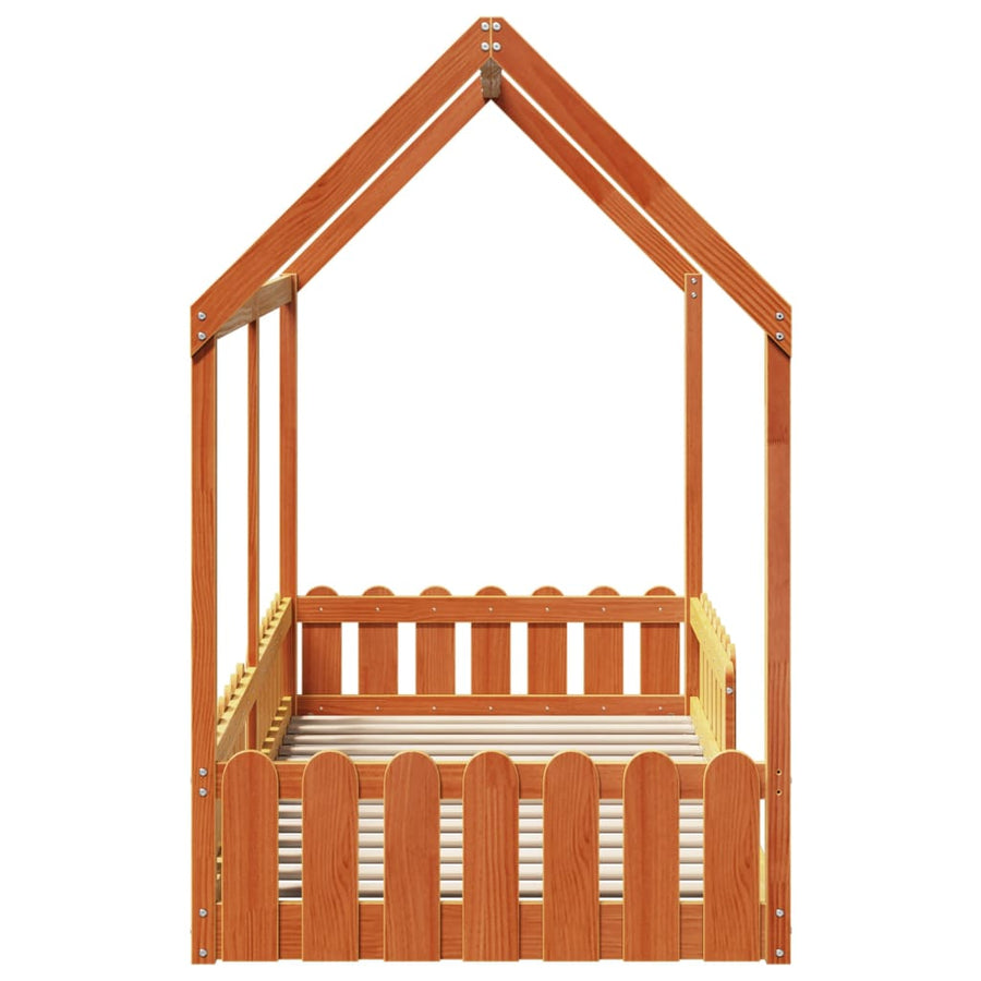 Bedhuis wasbruin massief grenenhout 90x200 cm