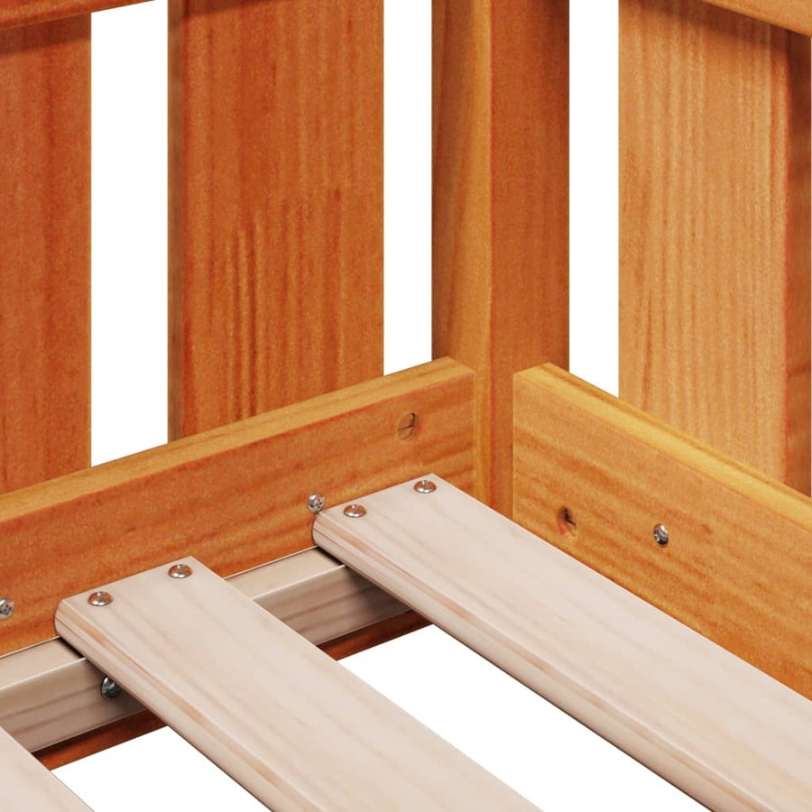 Bedhuis wasbruin massief grenenhout 90x200 cm