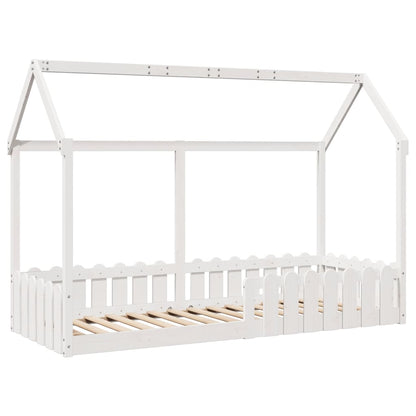 Bedhuis wit massief grenenhout 80x200 cm