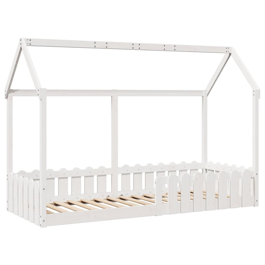 Bedhuis wit massief grenenhout 80x200 cm