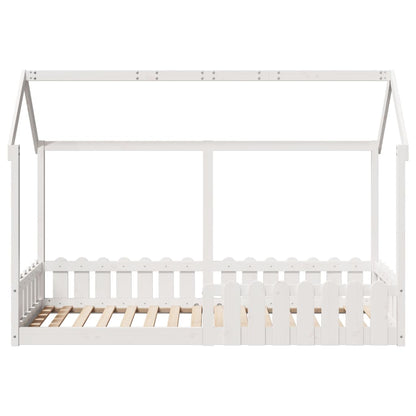 Bedhuis wit massief grenenhout 80x200 cm