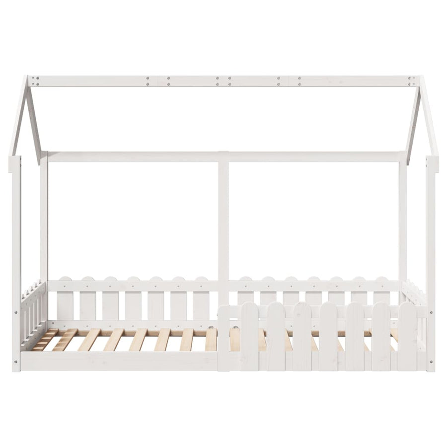Bedhuis wit massief grenenhout 80x200 cm
