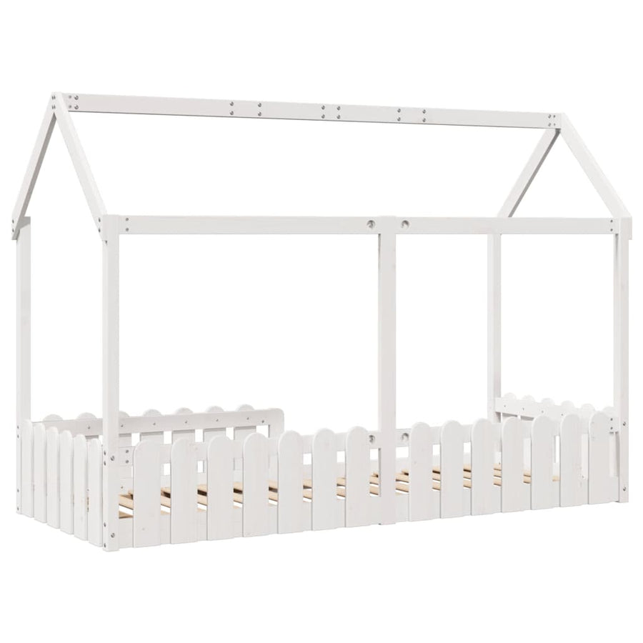 Bedhuis wit massief grenenhout 80x200 cm
