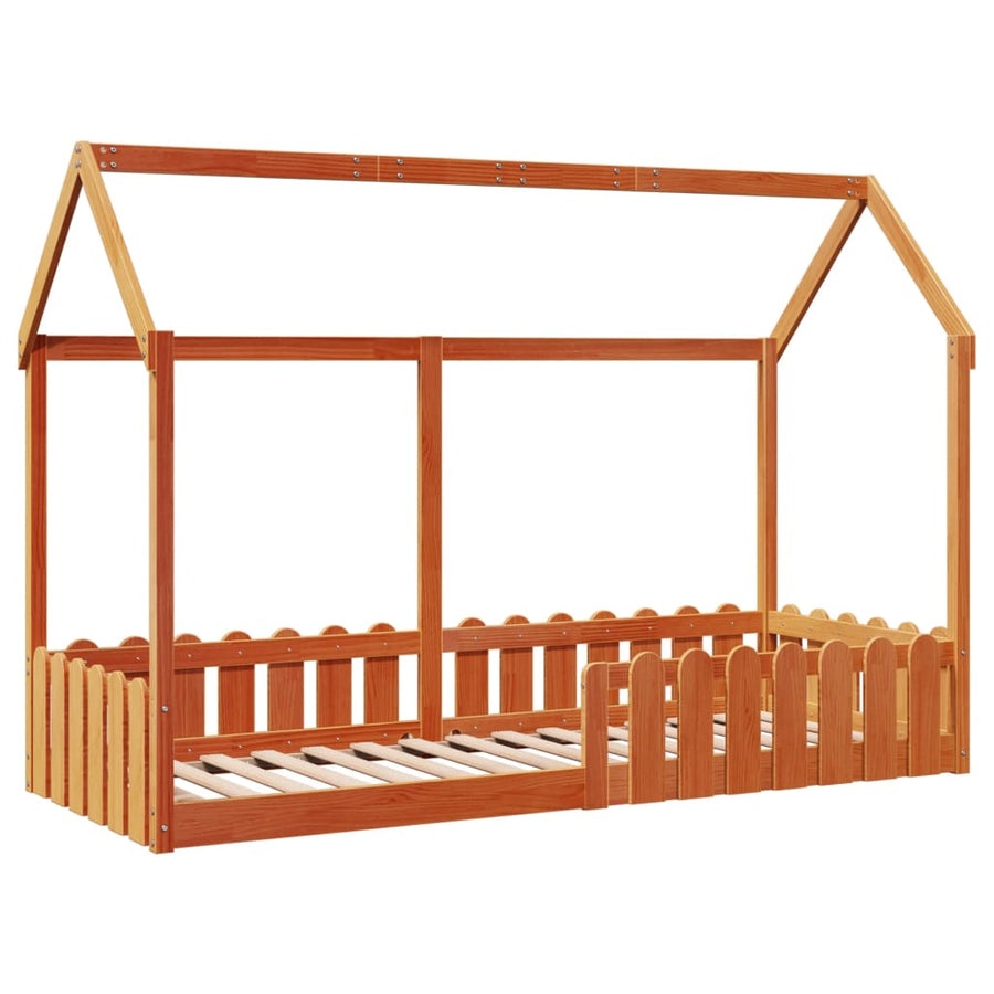 Bedhuis wasbruin massief grenenhout 80x200 cm