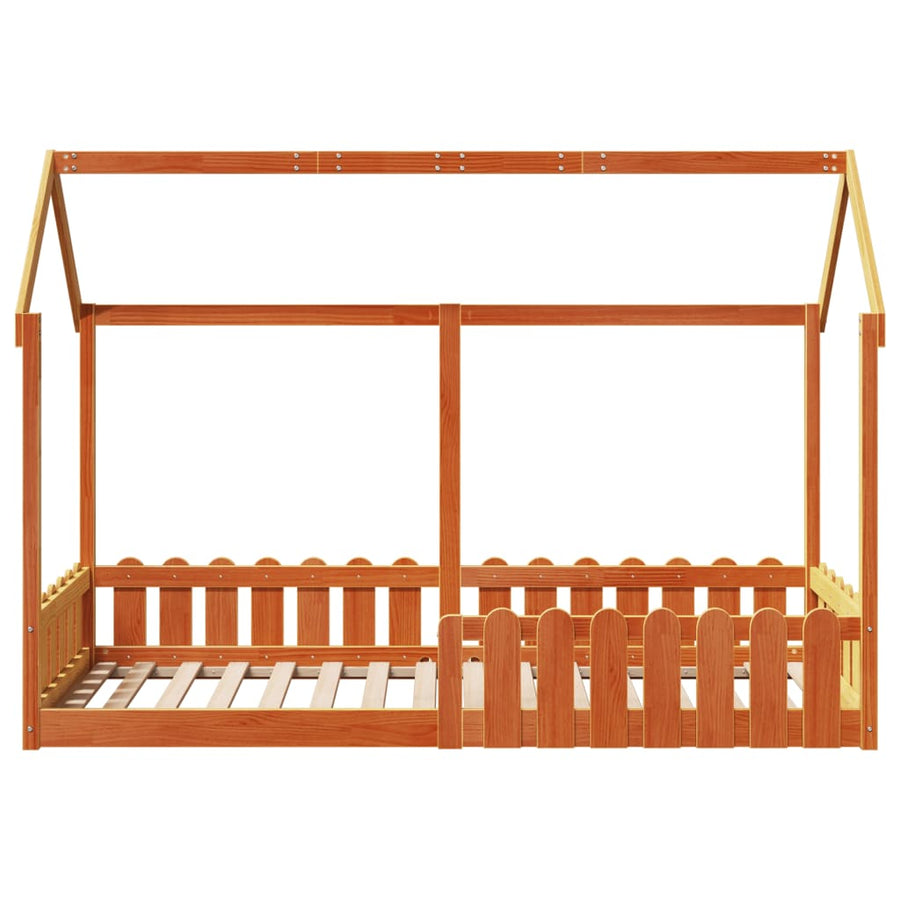 Bedhuis wasbruin massief grenenhout 80x200 cm