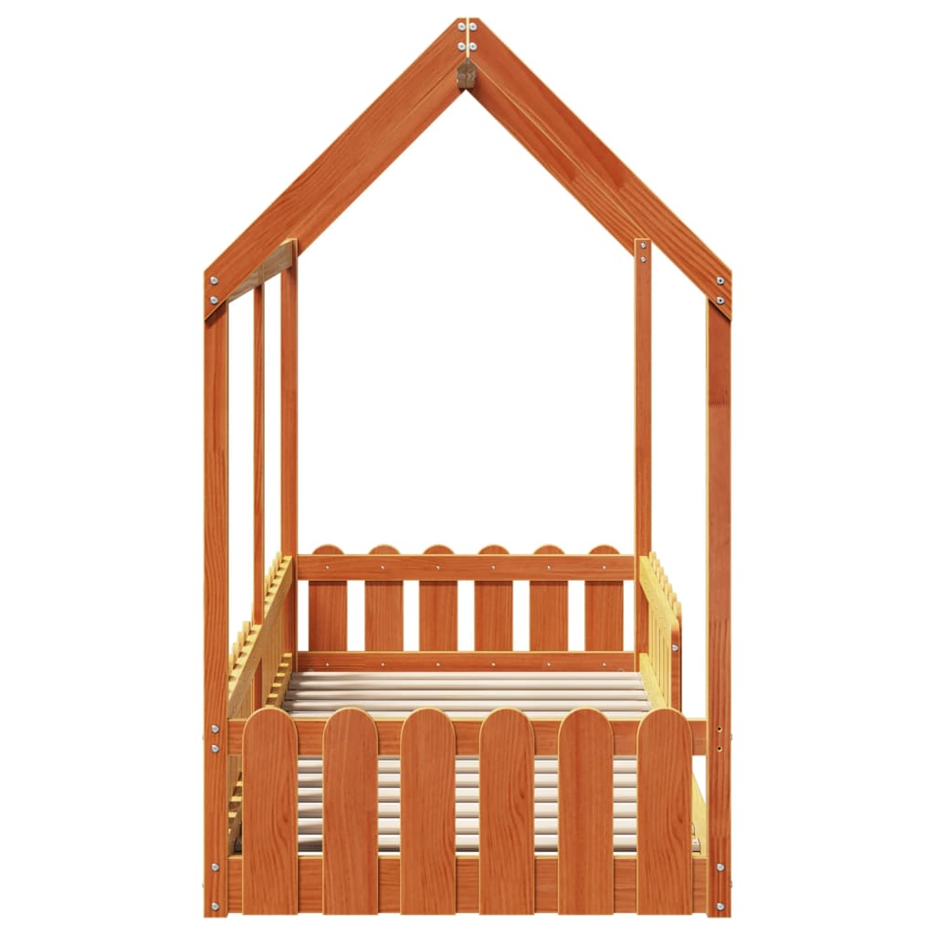 Bedhuis wasbruin massief grenenhout 80x200 cm