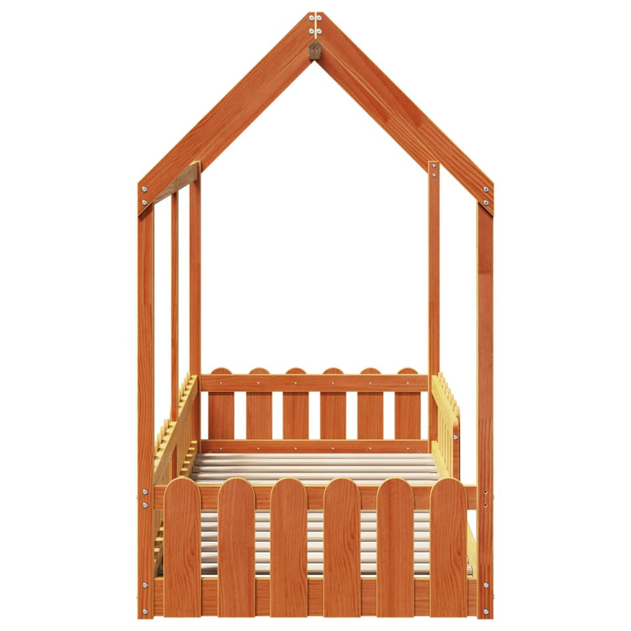 Bedhuis wasbruin massief grenenhout 80x200 cm