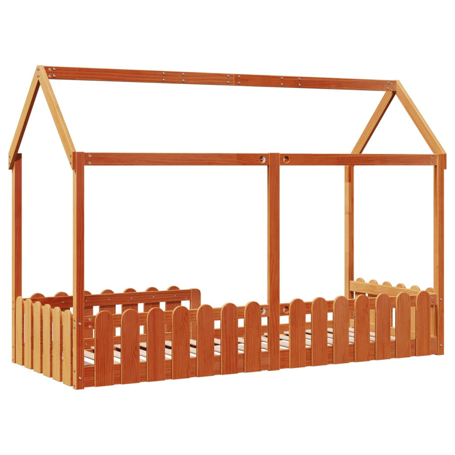 Bedhuis wasbruin massief grenenhout 80x200 cm