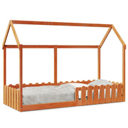 Bedhuis massief grenenhout 80x200 cm wasbruin