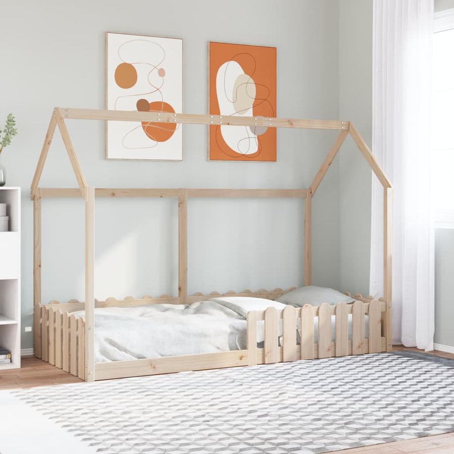 Bedhuis massief grenenhout 90x190 cm