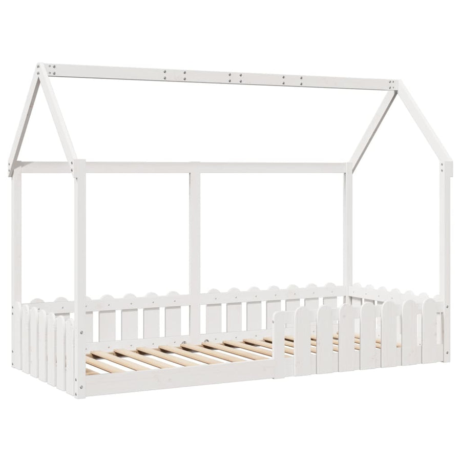Bedhuis wit massief grenenhout 90x190 cm