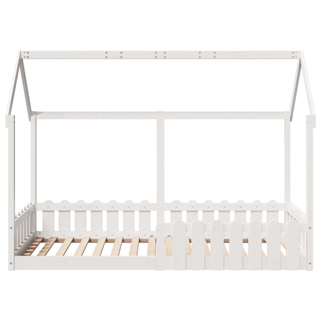 Bedhuis wit massief grenenhout 90x190 cm