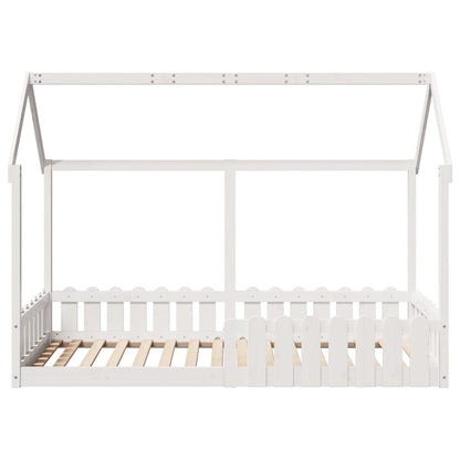 Bedhuis wit massief grenenhout 90x190 cm