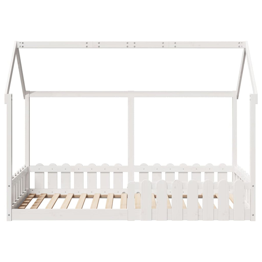 Bedhuis wit massief grenenhout 90x190 cm