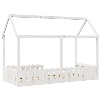 Bedhuis wit massief grenenhout 90x190 cm