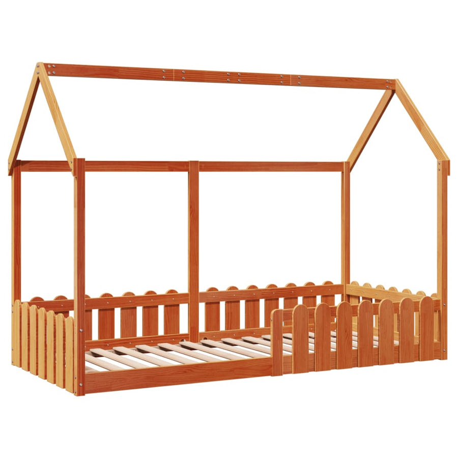 Bedhuis wasbruin massief grenenhout 90x190 cm