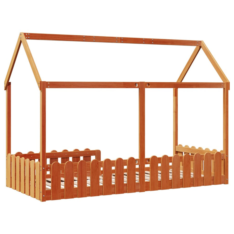 Bedhuis wasbruin massief grenenhout 90x190 cm