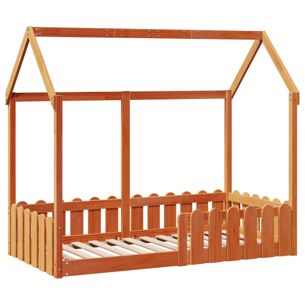 Bedhuis wasbruin massief grenenhout 80x160 cm
