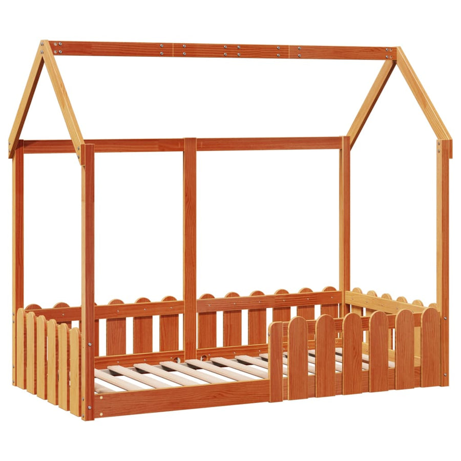 Bedhuis wasbruin massief grenenhout 80x160 cm
