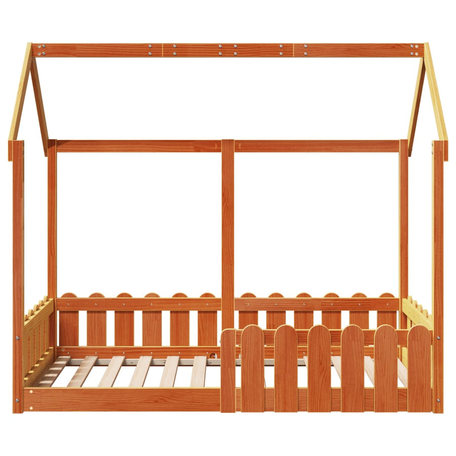 Bedhuis wasbruin massief grenenhout 80x160 cm