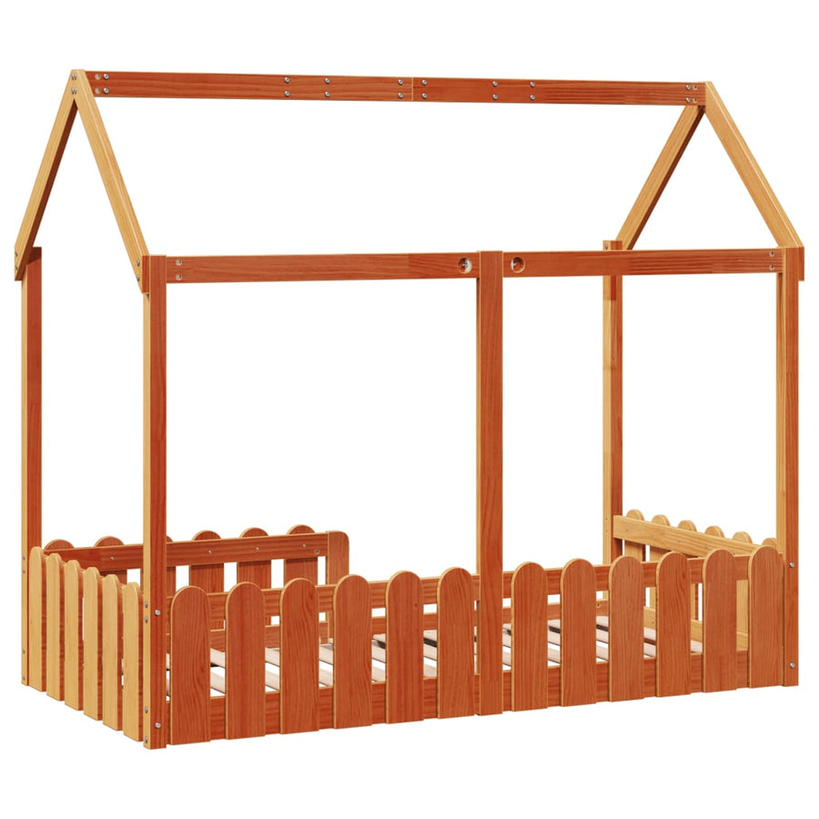 Bedhuis wasbruin massief grenenhout 80x160 cm