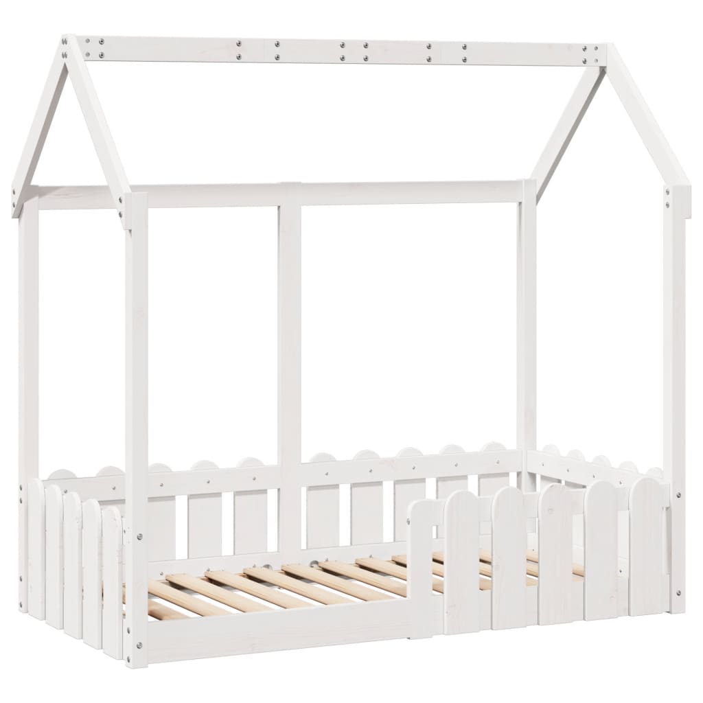 Bedhuis wit massief grenenhout 70x140 cm