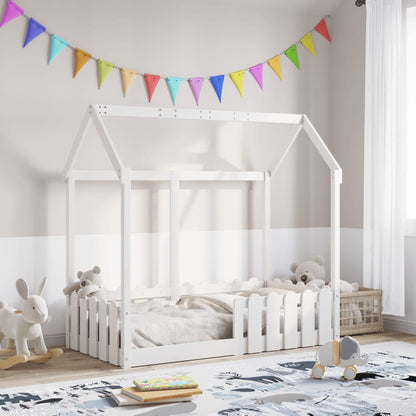 Bedhuis wit massief grenenhout 70x140 cm