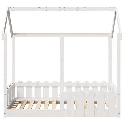 Bedhuis wit massief grenenhout 70x140 cm