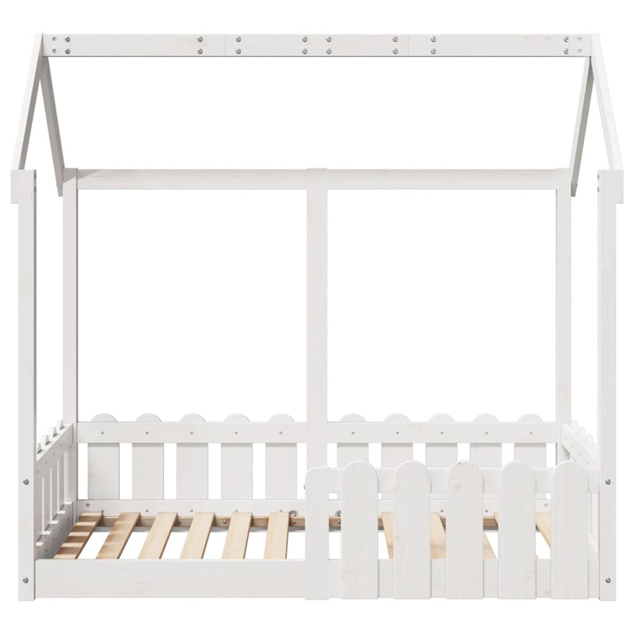 Bedhuis wit massief grenenhout 70x140 cm