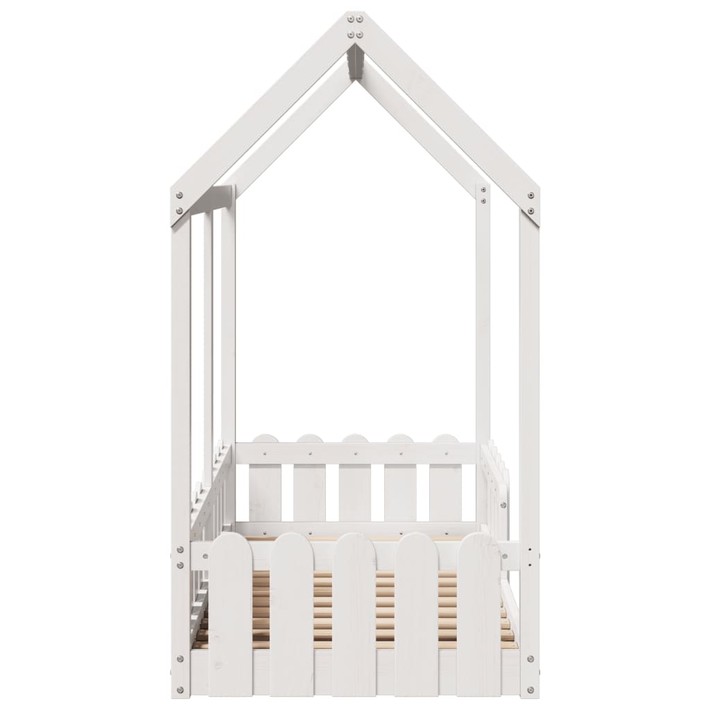 Bedhuis wit massief grenenhout 70x140 cm