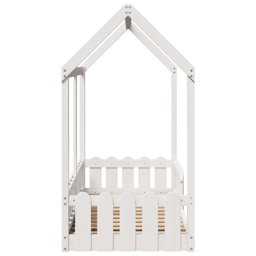 Bedhuis wit massief grenenhout 70x140 cm