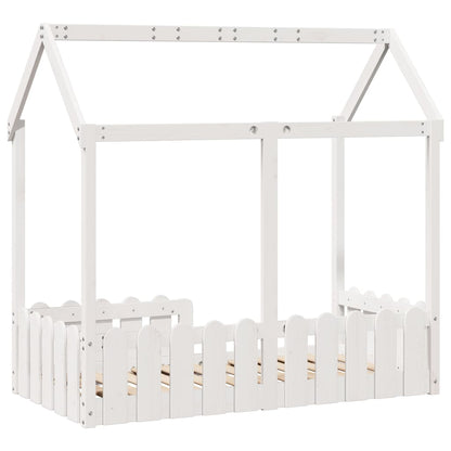 Bedhuis wit massief grenenhout 70x140 cm