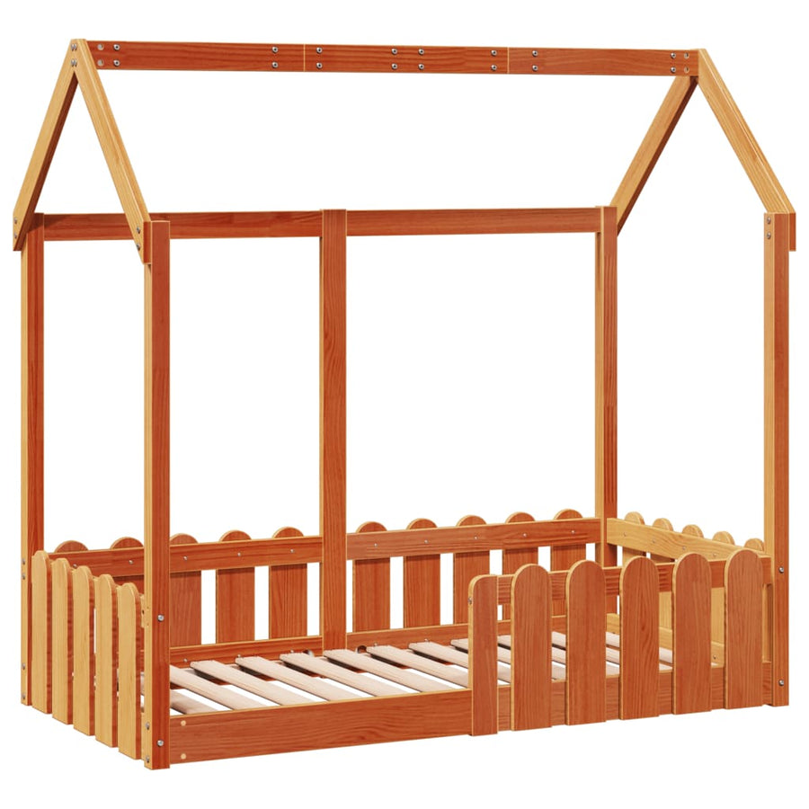 Bedhuis wasbruin massief grenenhout 70x140 cm
