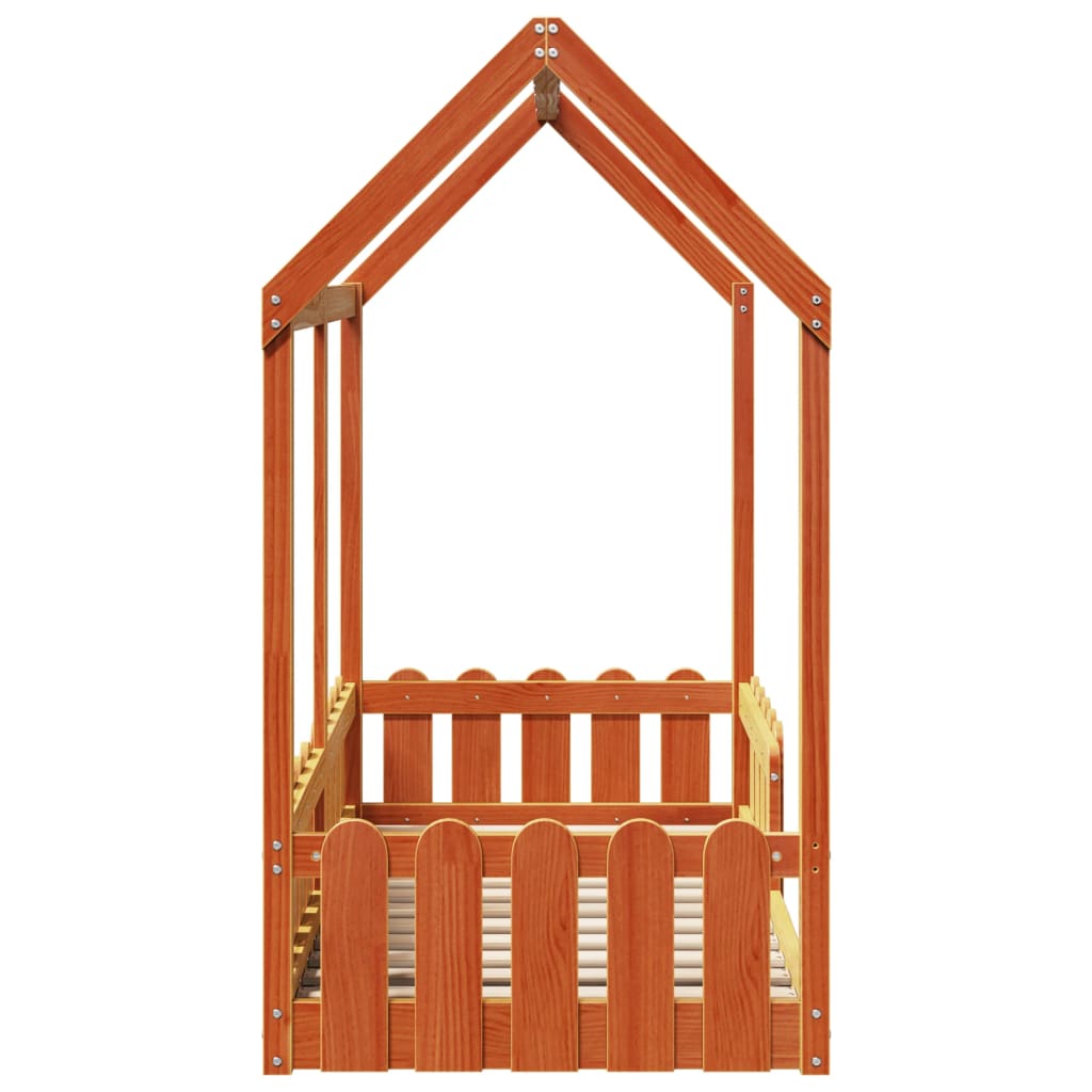 Bedhuis wasbruin massief grenenhout 70x140 cm