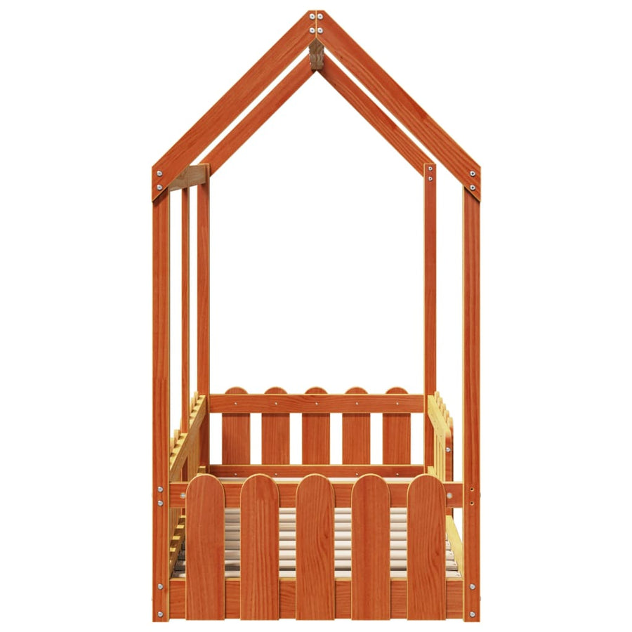 Bedhuis wasbruin massief grenenhout 70x140 cm