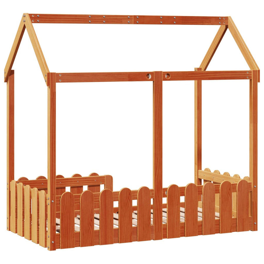 Bedhuis wasbruin massief grenenhout 70x140 cm