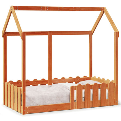 Bedhuis wasbruin massief grenenhout 70x140 cm