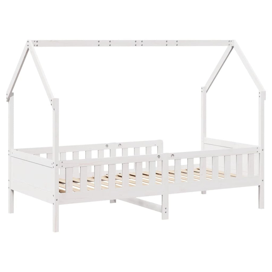 Bedhuis wit massief grenenhout 90x200 cm