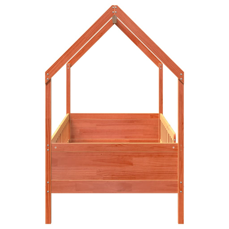 Bedhuis wasbruin massief grenenhout 90x200 cm