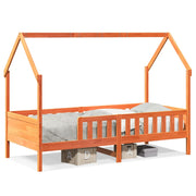 Bedhuis massief grenenhout 90x200 cm wasbruin