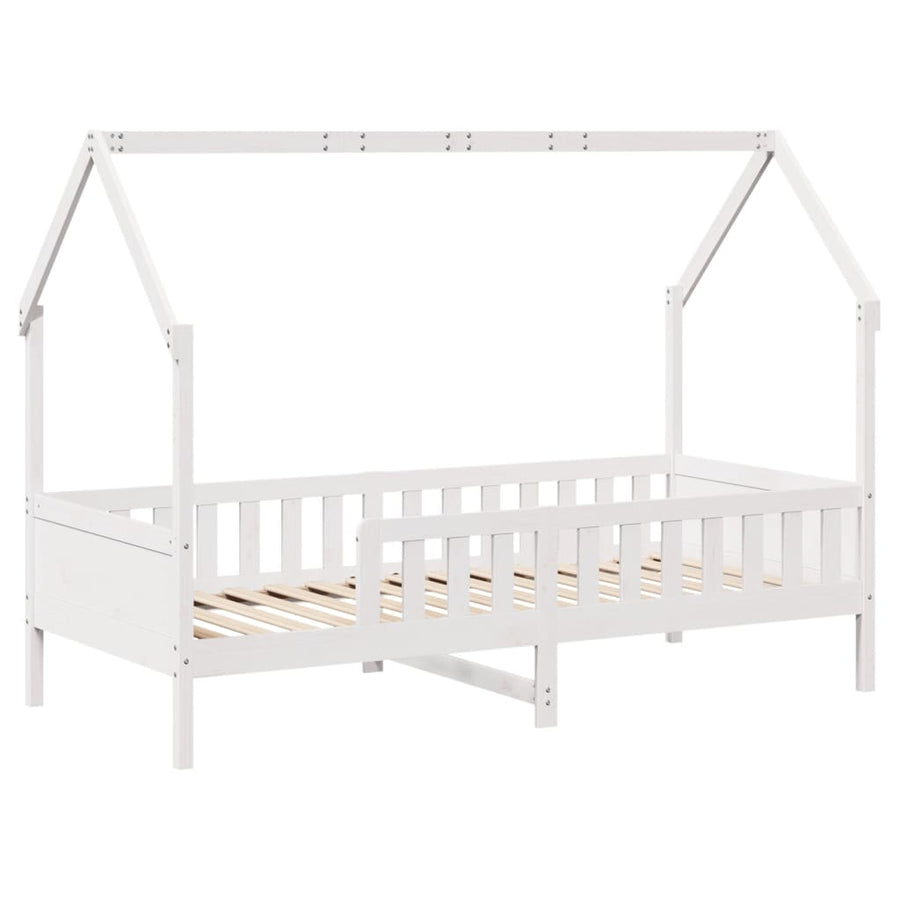Bedhuis wit massief grenenhout 80x200 cm